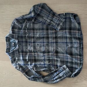 North Face Heavy Duty Flannel Shirt Long Sleeve Button Down Size XLL